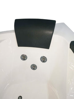 EAGO 5 ft Clear Rounded Left Corner Acrylic Whirlpool Bathtub - AM198ETL-L