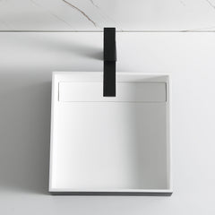 Alfi Black Matte 14  Square Solid Surface Resin Sink - ABRS14SBM