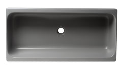 Alfi 36  Grey Matte Above Mount Fireclay Bathroom Trough Sink - AB36TRGM