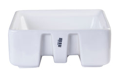 EAGO 15  SQUARE CERAMIC ABOVE MOUNT BATHROOM BASIN VESSEL SINK - BA130