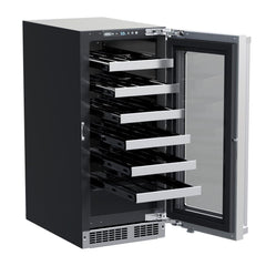Marvel 15-IN PROFESSIONAL BUILT-IN SINGLE ZONE WINE REFRIGERATOR WITH REVERSIBLE HINGE - MPWC415 - The Home Selection