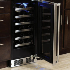 Marvel 15-IN PROFESSIONAL BUILT-IN SINGLE ZONE WINE REFRIGERATOR WITH REVERSIBLE HINGE - MPWC415 - The Home Selection