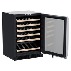 Marvel 24-IN BUILT-IN HIGH-EFFICIENCY SINGLE ZONE WINE REFRIGERATOR WITH DISPLAY RACK - MLWC324 - The Home Selection