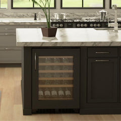 Marvel 24-IN BUILT-IN HIGH-EFFICIENCY SINGLE ZONE WINE REFRIGERATOR WITH DISPLAY RACK - MLWC324 - The Home Selection