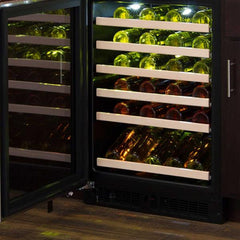 Marvel 24-IN BUILT-IN HIGH-EFFICIENCY SINGLE ZONE WINE REFRIGERATOR WITH DISPLAY RACK - MLWC324 - The Home Selection