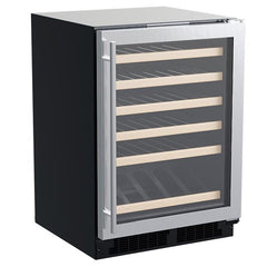 Marvel 24-IN BUILT-IN HIGH-EFFICIENCY SINGLE ZONE WINE REFRIGERATOR WITH DISPLAY RACK - MLWC324 - The Home Selection