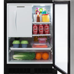 Marvel 24-IN BUILT-IN REFRIGERATOR FREEZER WITH CRESCENT ICE MAKER - MLRI224 - The Home Selection