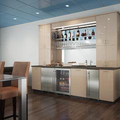 Marvel 24-IN LOW PROFILE BUILT-IN BEVERAGE CENTER WITH CONVERTIBLE SHELF AND MAXSTORE BIN - MABV224 - The Home Selection