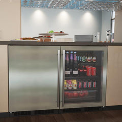 Marvel 24-IN LOW PROFILE BUILT-IN BEVERAGE CENTER WITH CONVERTIBLE SHELF AND MAXSTORE BIN - MABV224 - The Home Selection