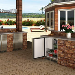 Marvel 24-IN OUTDOOR BUILT-IN REFRIGERATOR FREEZER (ICE MAKER ACCESSORY KIT AVAILABLE) - MORF224 - The Home Selection