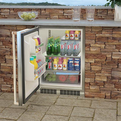 Marvel 24-IN OUTDOOR BUILT-IN REFRIGERATOR WITH DOOR STORAGE AND MAXSTORE BIN - MORE224 - The Home Selection