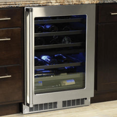 Marvel 24-IN PROFESSIONAL BUILT-IN DUAL ZONE WINE REFRIGERATOR - MPWD424 - The Home Selection