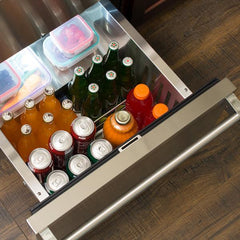 Marvel 24-IN PROFESSIONAL BUILT-IN REFRIGERATED DRAWERS WITH ADJUSTABLE DIVIDERS - MPDR424 - The Home Selection