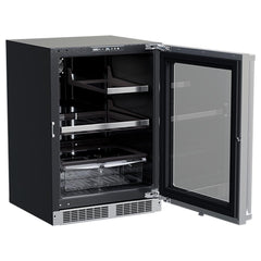 Marvel 24-IN PROFESSIONAL BUILT-IN REFRIGERATOR WITH 3-IN-1 CONVERTIBLE SHELF, MAXSTORE BIN AND REVERSIBLE HINGE - MPRE424 - The Home Selection