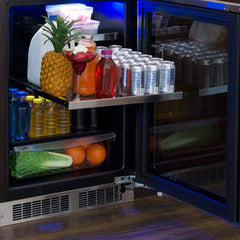 Marvel 24-IN PROFESSIONAL BUILT-IN REFRIGERATOR WITH 3-IN-1 CONVERTIBLE SHELF, MAXSTORE BIN AND REVERSIBLE HINGE - MPRE424 - The Home Selection