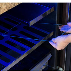 Marvel 24-IN PROFESSIONAL BUILT-IN REFRIGERATOR WITH 3-IN-1 CONVERTIBLE SHELF, MAXSTORE BIN AND REVERSIBLE HINGE - MPRE424 - The Home Selection