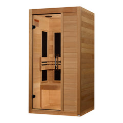 Maxxus 1 Person S-Line Infrared Sauna Low EMF with Canadian Hemlock - MX-S106-01 - The Home Selection