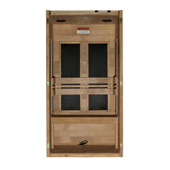 Maxxus 1 Person S-Line Infrared Sauna Low EMF with Canadian Hemlock - MX-S106-01 - The Home Selection