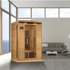 Maxxus 2 Person Near Zero EMF FAR Infrared Sauna - Canadian Hemlock - MX-K206-01-ZF - The Home Selection