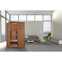 Maxxus 2 Person S-Line Infrared Sauna Full Spectrum with Pacific Cedar - MX-S206-01-FS-PC - The Home Selection