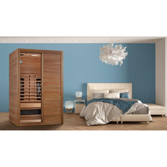 Maxxus 2 Person S-Line Infrared Sauna Full Spectrum with Pacific Cedar - MX-S206-01-FS-PC - The Home Selection