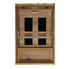 Maxxus 2 person S-Line Infrared Sauna Low EMF with Canadian Hemlock - MX-S206-01 - The Home Selection