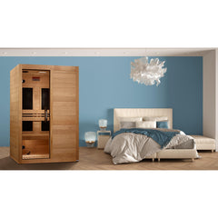 Maxxus 2 person S-Line Infrared Sauna Low EMF with Canadian Hemlock - MX-S206-01 - The Home Selection