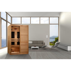 Maxxus 2 person S-Line Infrared Sauna Low EMF with Canadian Hemlock - MX-S206-01 - The Home Selection