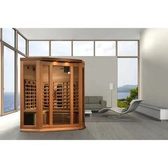 Maxxus 3 Person Full Spectrum Infrared Sauna - Canadian Red Cedar - MX-M356-01-FS CED - The Home Selection