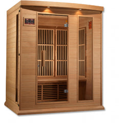 Maxxus 3 person Low EMF FAR Infrared Sauna Canadian Hemlock MX-K306-01 - The Home Selection