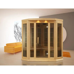 Maxxus 3 person Low EMF FAR Infrared Sauna Canadian Hemlock MX-K356-01 - The Home Selection