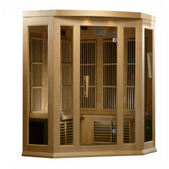 Maxxus 3 person Low EMF FAR Infrared Sauna Canadian Hemlock MX-K356-01 - The Home Selection