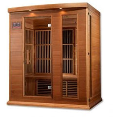 Maxxus 3 person Low EMF FAR Infrared Sauna Canadian Red Cedar MX-K306-01 - The Home Selection