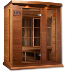 Maxxus 3 person Low EMF FAR Infrared Sauna Canadian Red Cedar MX-K306-01 - The Home Selection