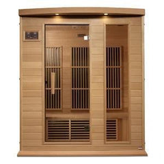 Maxxus 3 Person Near Zero EMF FAR Infrared Sauna - Canadian Hemlock - MX-K306-01-ZF - The Home Selection