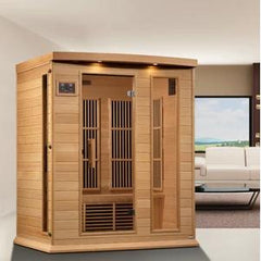 Maxxus 3 Person Near Zero EMF FAR Infrared Sauna - Canadian Hemlock - MX-K306-01-ZF - The Home Selection