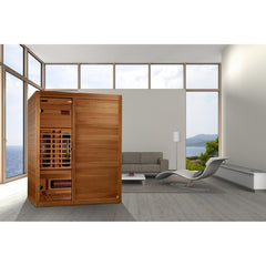Maxxus 3 Person S-Line Infrared Sauna Full Spectrum with Pacific Cedar - MX-S306-01-FS-PC - The Home Selection