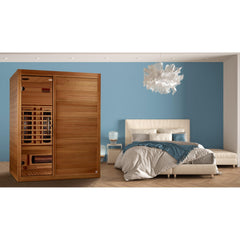 Maxxus 3 Person S-Line Infrared Sauna Full Spectrum with Pacific Cedar - MX-S306-01-FS-PC - The Home Selection