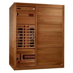 Maxxus 3 Person S-Line Infrared Sauna Full Spectrum with Pacific Cedar - MX-S306-01-FS-PC - The Home Selection