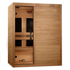 Maxxus 3 Person S-Line Infrared Sauna Low EMF with Canadian Hemlock - MX-S306-01 - The Home Selection