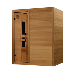 Maxxus 3 Person S-Line Infrared Sauna Low EMF with Canadian Hemlock - MX-S306-01 - The Home Selection