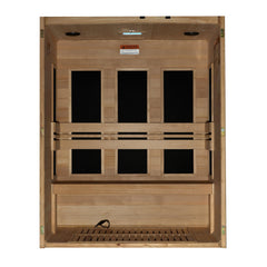 Maxxus 3 Person S-Line Infrared Sauna Low EMF with Canadian Hemlock - MX-S306-01 - The Home Selection