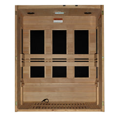 Maxxus 3 Person S-Line Infrared Sauna Low EMF with Canadian Hemlock - MX-S306-01 - The Home Selection