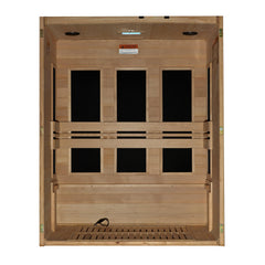 Maxxus 3 Person S-Line Infrared Sauna Low EMF with Canadian Hemlock - MX-S306-01 - The Home Selection