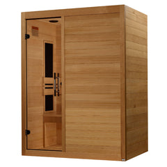 Maxxus 3 Person S-Line Infrared Sauna Low EMF with Canadian Hemlock - MX-S306-01 - The Home Selection