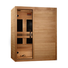 Maxxus 3 Person S-Line Infrared Sauna Low EMF with Canadian Hemlock - MX-S306-01 - The Home Selection