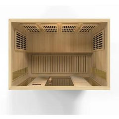 Maxxus 4 person Low EMF FAR Infrared Sauna Canadian Hemlock MX-K406-01 - The Home Selection