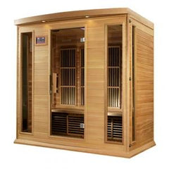 Maxxus 4 person Low EMF FAR Infrared Sauna Canadian Red Cedar MX-K406-01 - The Home Selection
