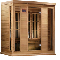 Maxxus 4 person Low EMF FAR Infrared Sauna Canadian Red Cedar MX-K406-01 - The Home Selection
