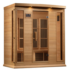 Maxxus 4 Person Near Zero EMF FAR Infrared Sauna - Canadian Hemlock - MX-K406-01-ZF - The Home Selection